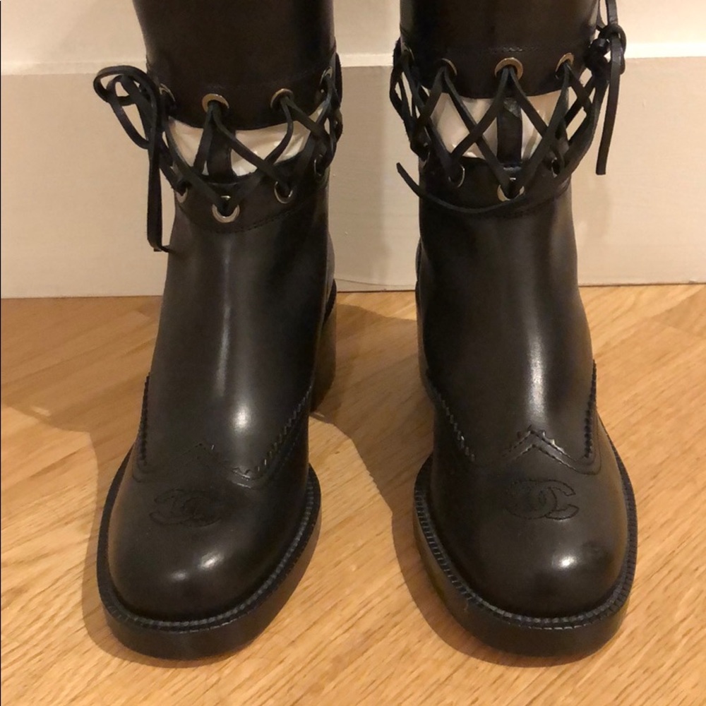 Chanel Runway Boots